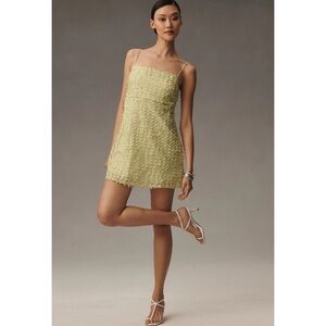 Anthropologie 3D Floral Embellished Mini Dress Size 
Medium